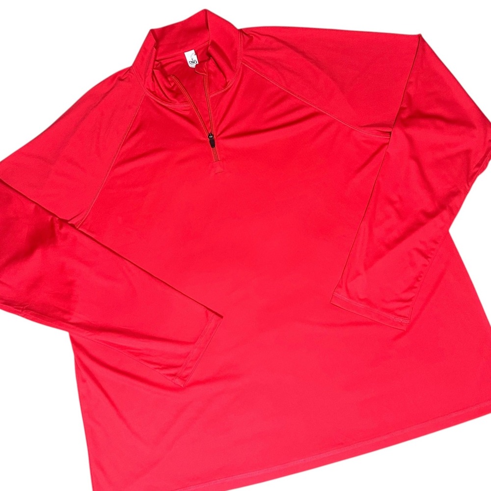 Alo Quarter Zip Pullover Mens 3XL Red NWOT Performance Activewear Outdoor